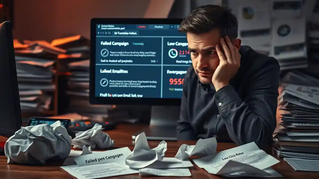A dashboard displaying key metrics for email marketing, including open rates and click-through rates - Email Marketing Academix