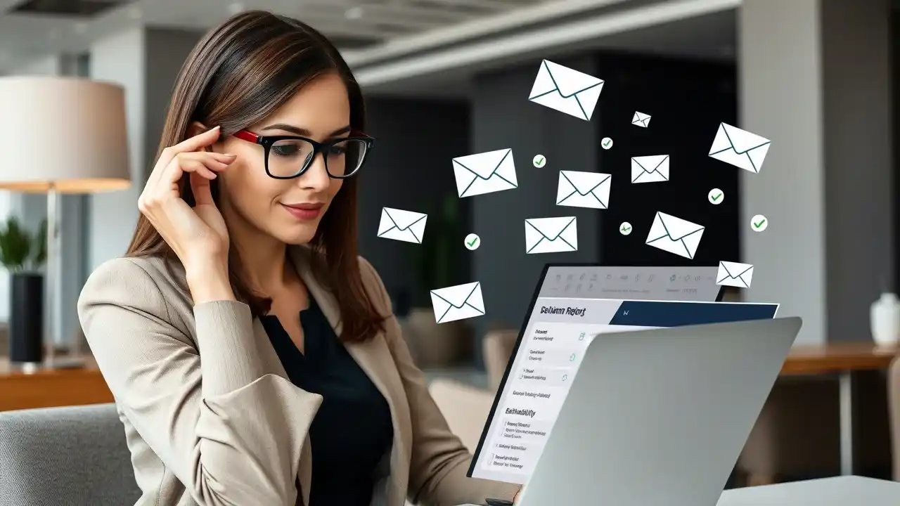 A marketer optimizing email settings to improve business to business email marketing deliverability and avoid spam filters - Email Marketing Academix
