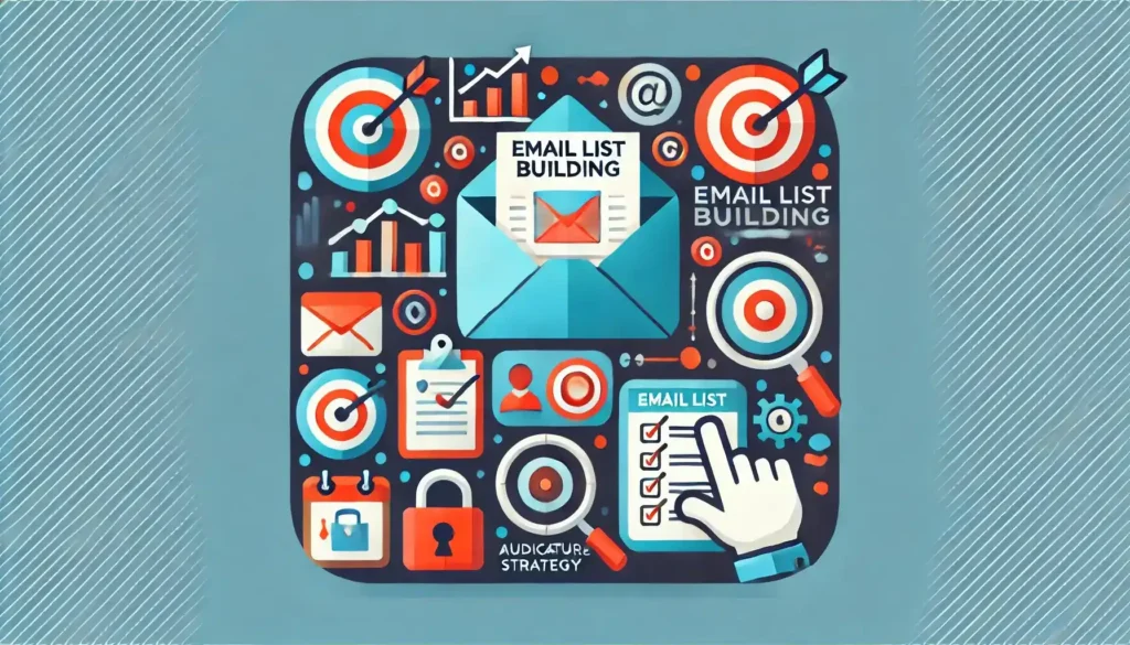 Email List Building success illustrated by a growing list of subscribers and increased opt-ins - Email Marketing Academix