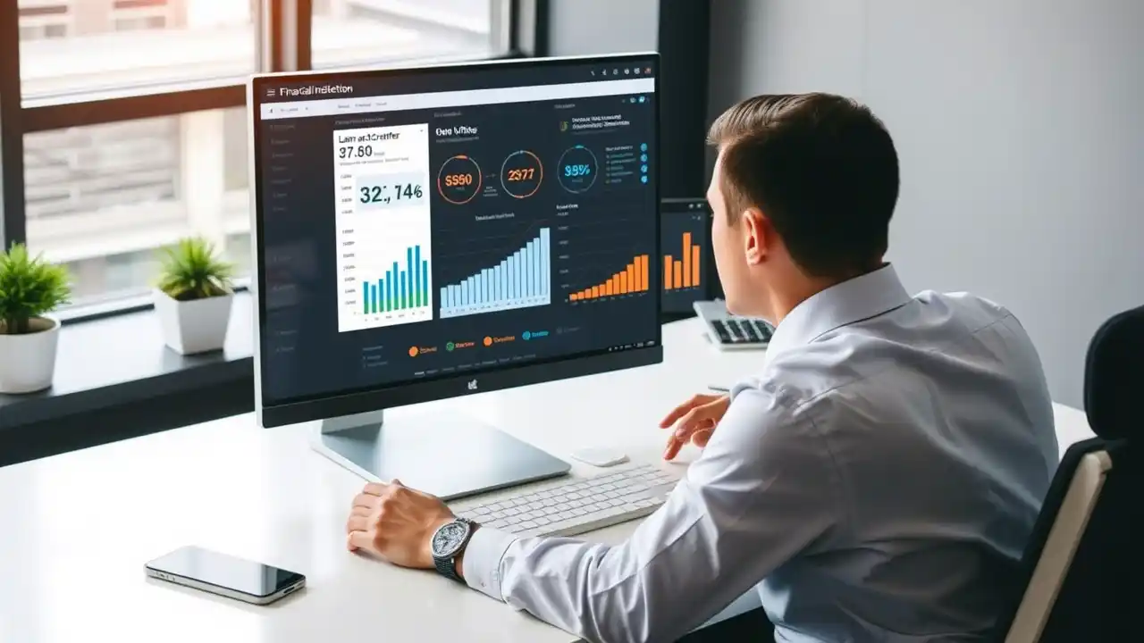 Financial advisor planning email marketing strategy for wealth management email outreach, analyzing key data to optimize campaigns - Email Marketing Academix