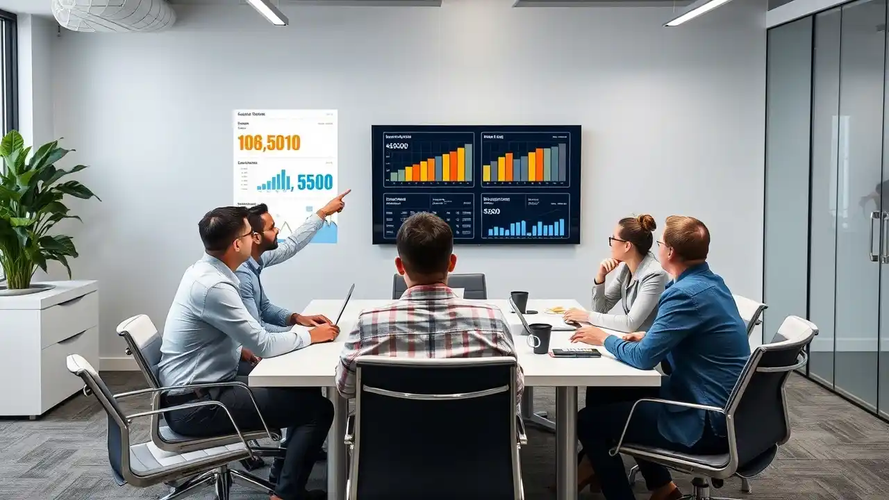 Close-up of a smartphone displaying an investment email promotion as part of email marketing financial services, with clear call-to-action buttons - Email Marketing Academix