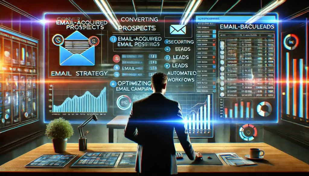 A marketing team discussing email marketing lead growth strategies and improving lead quality - Email Marketing Academix