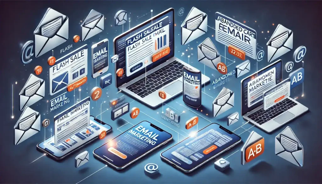 A side-by-side comparison of email communication methods, showing when to use newsletters, promotional, and transactional emails - Email Marketing Academix