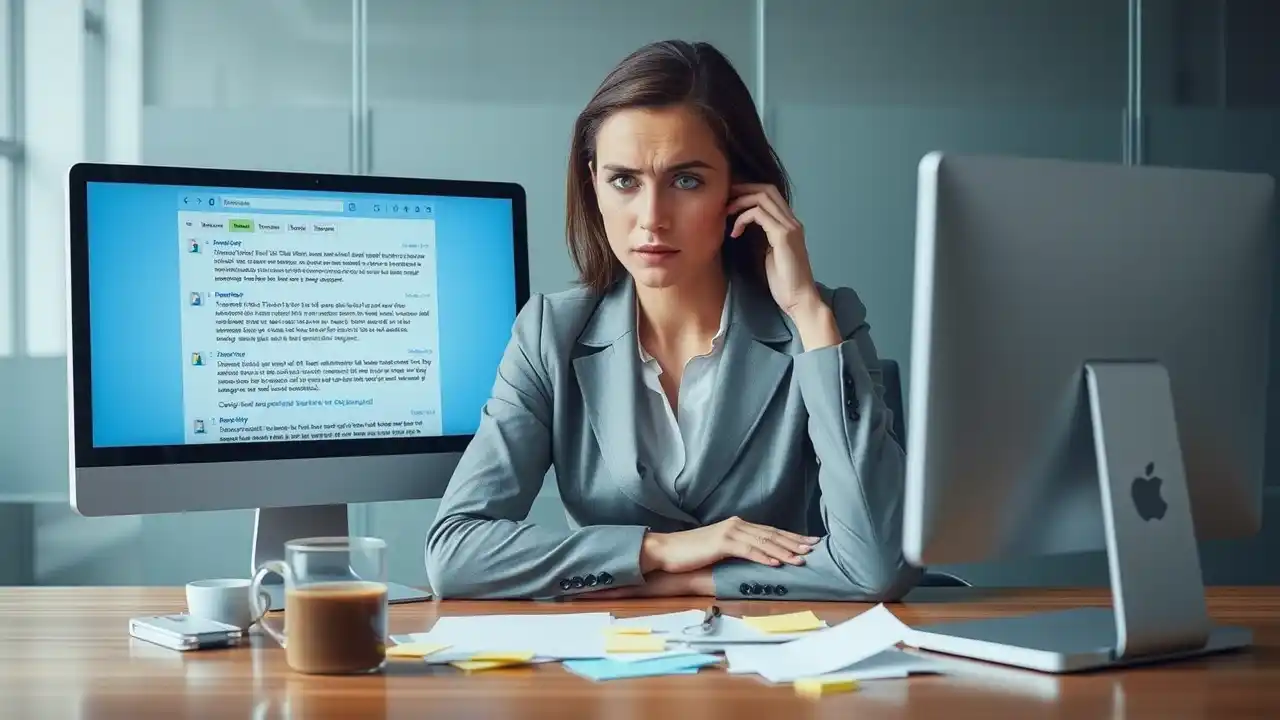 B2B decision-maker ignoring irrelevant messages from poor email marketing for B2B companies - Email Marketing Academix